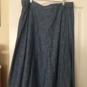 Chambray skirt